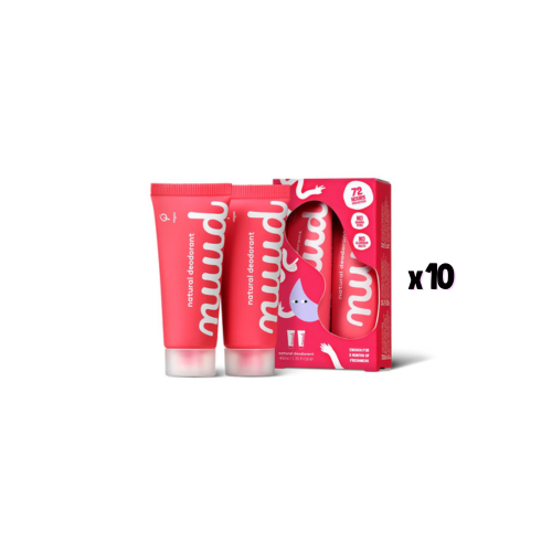 Vegan deodorant - Smarter Pack Red (x10)