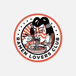 Klistermærke "Ramen Lovers Club".