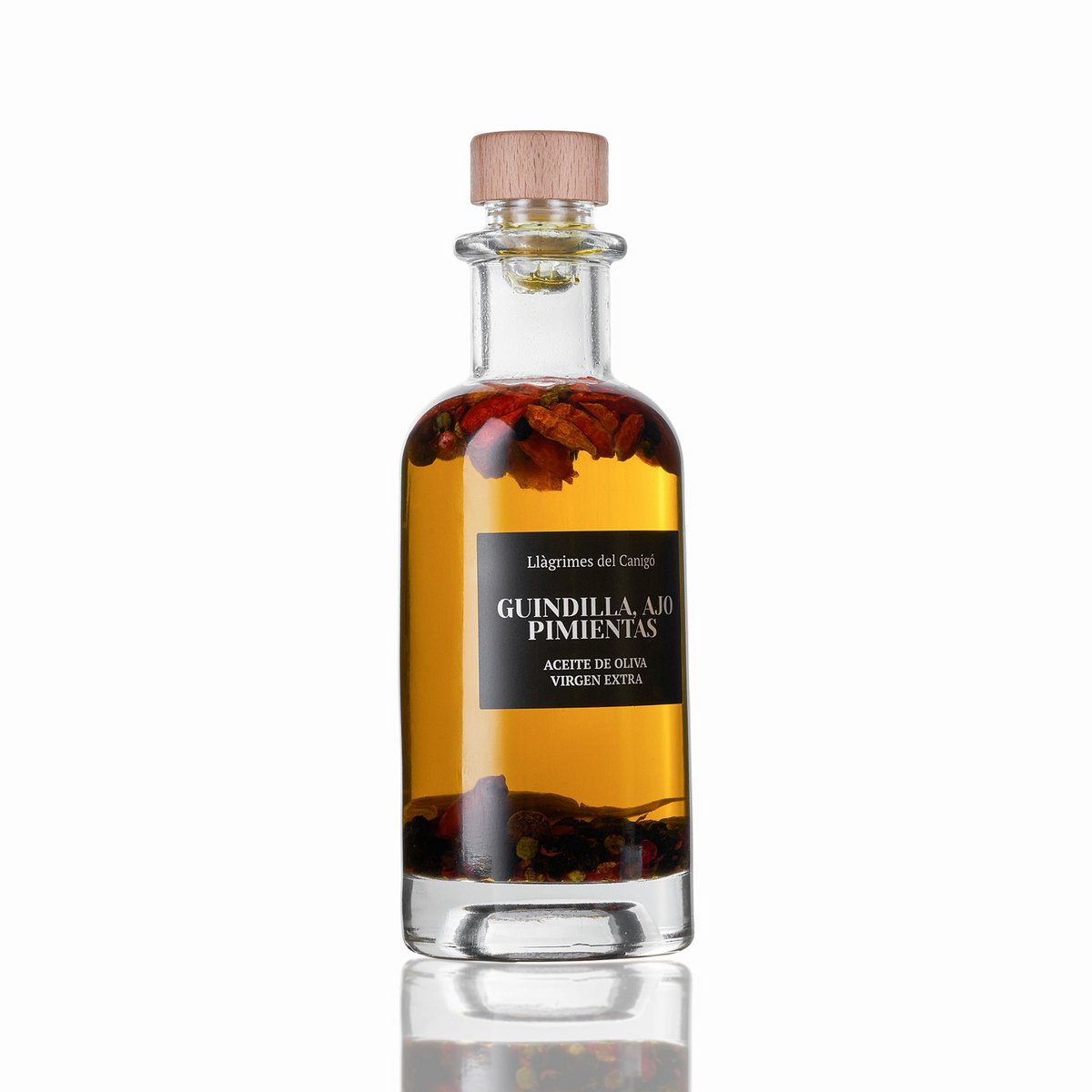 Olijfolie met Chili, Knoflook en Paprika's - 250ml