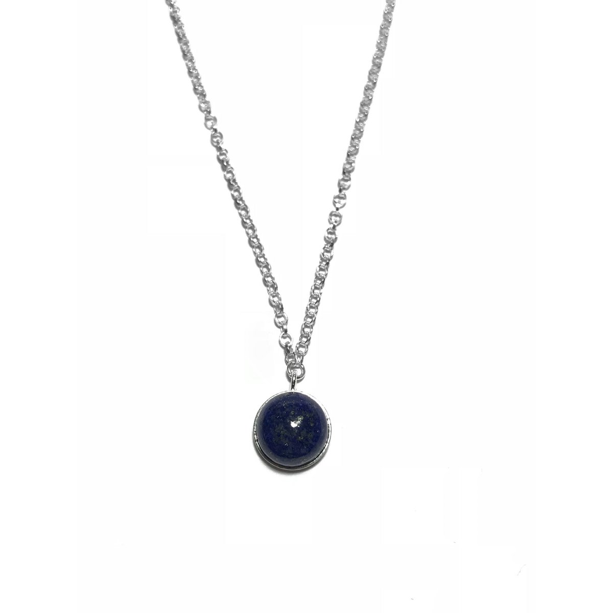 Silberne Lapislazuli-Halskette MARIE