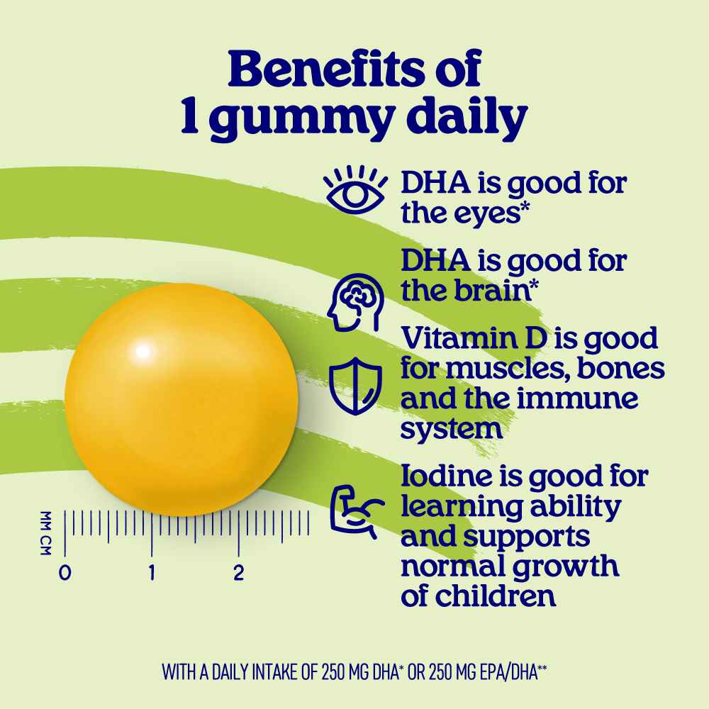 Vegan Omega-3 Gummies with vitamin D and iodine