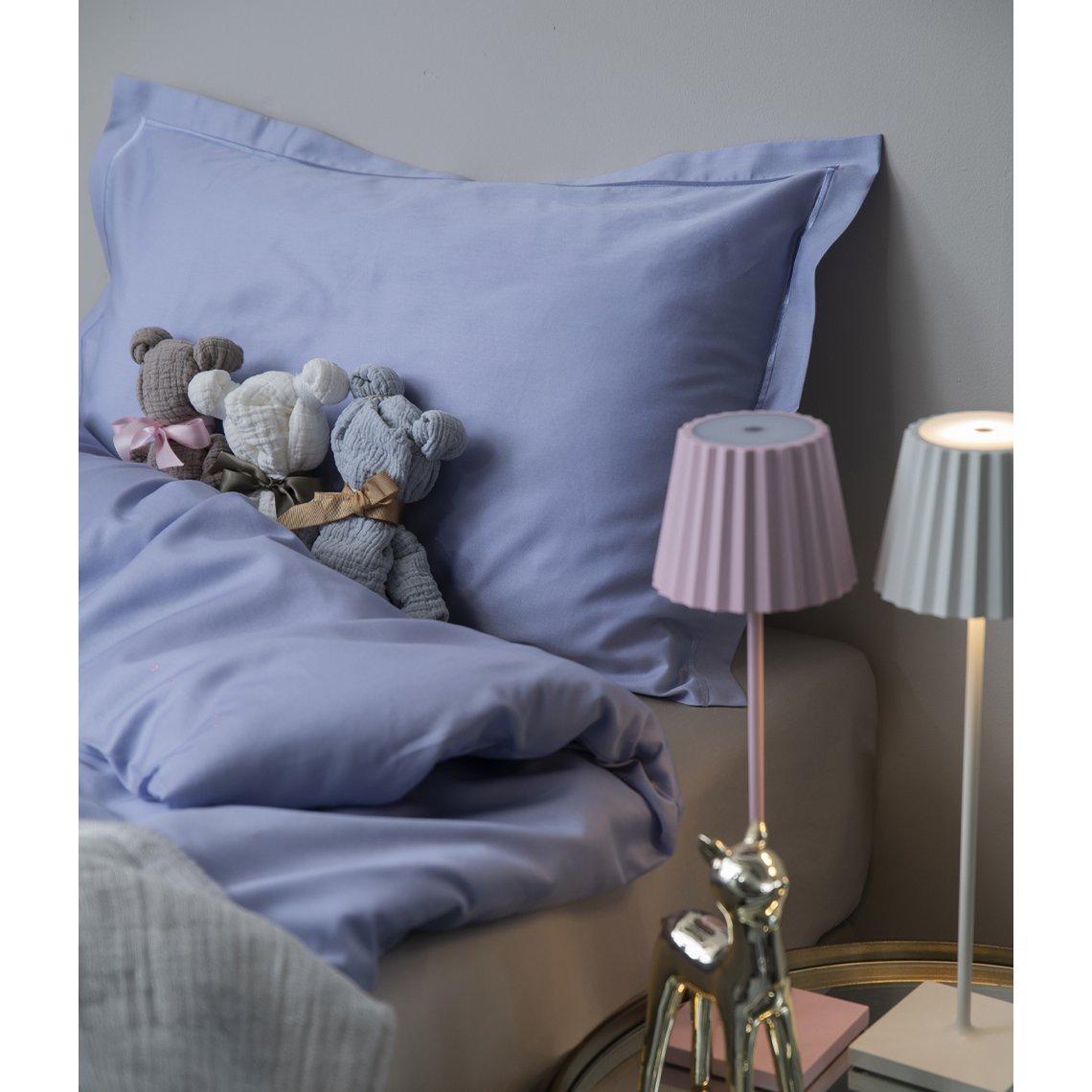 Juego de ropa de cama infantil con bolso Solid Very Peri