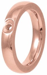 Anneau intérieur acier rose 4 mm