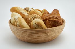 Træskål - frugtskål - salatskål - model Carved Low - natur - forskellige størrelser