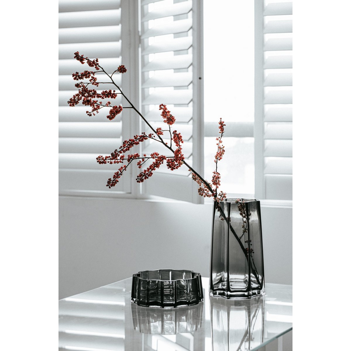 Moderno-Classico Vaso di lusso, design elegante, LENOX 30 Grigio