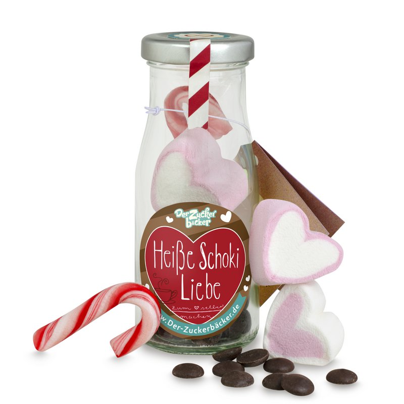 Gør det selv flaske varm chokolade gave gave