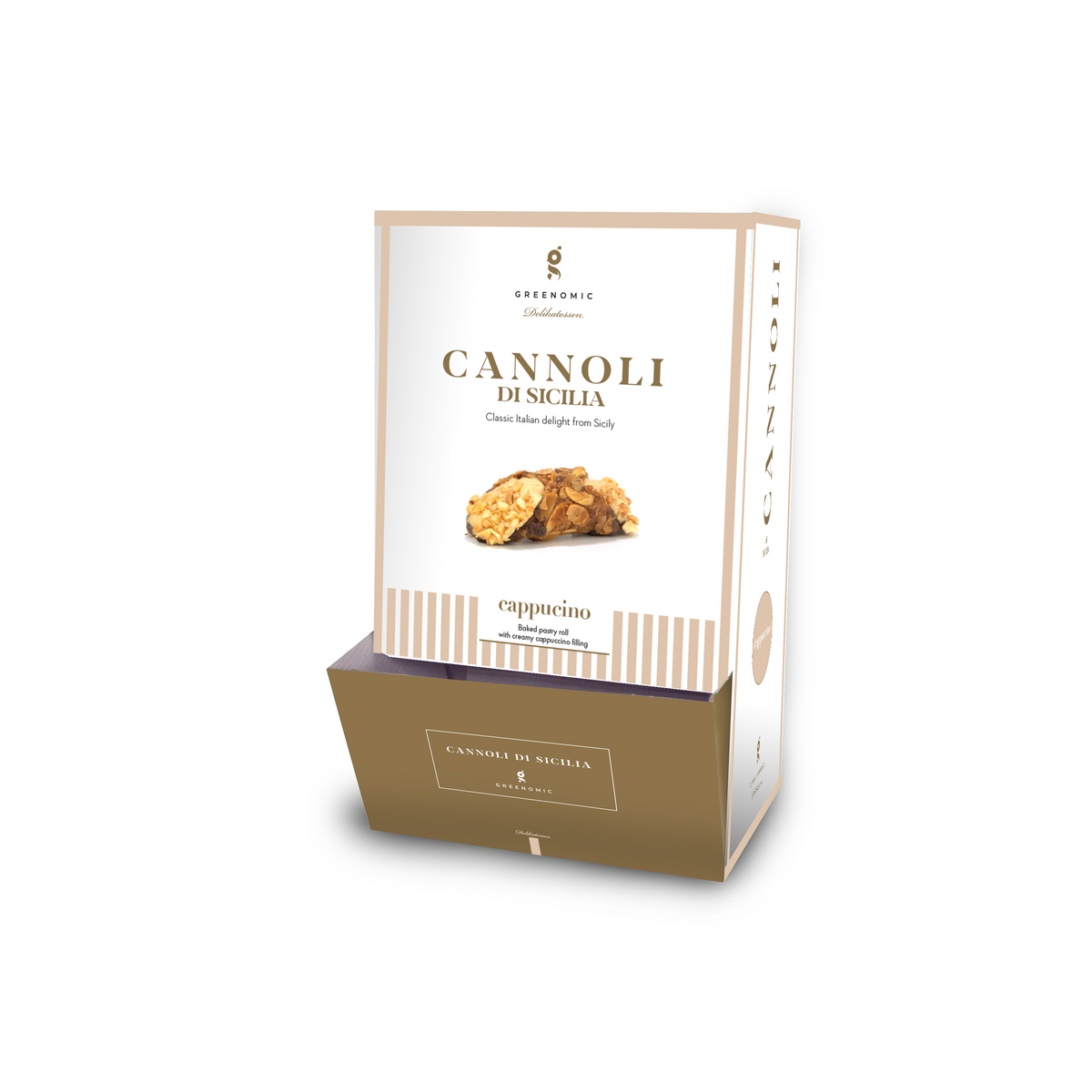 CANNOLI DI SICILIA CAPPUCCINO DISPLAY 56 STK.