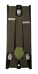 Suspenders total length 95 cm, dark green