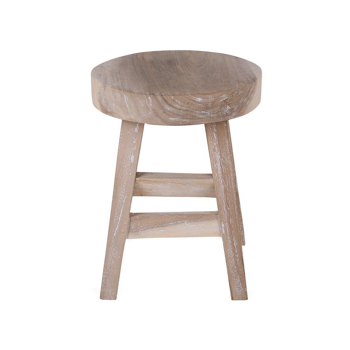 Taburete Herma - madera - tapa redonda