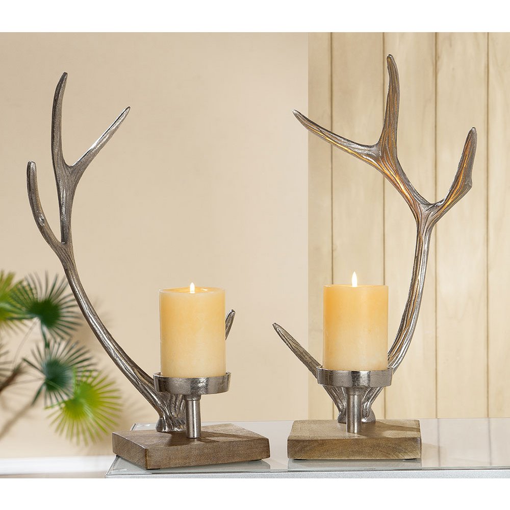 Alu candle holder antlers VE 2 so