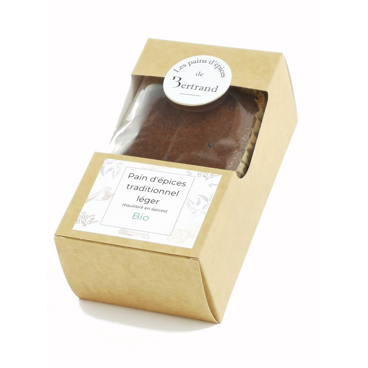 Traditional organic light gingerbread