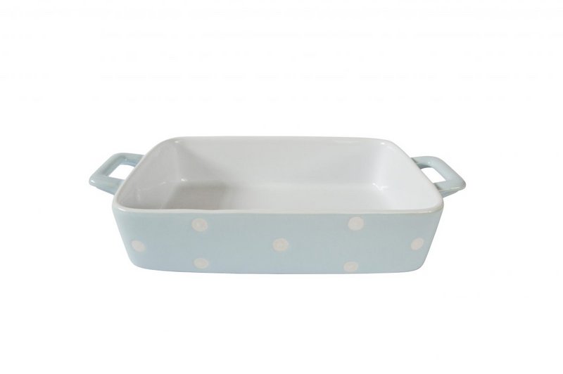 Plato pequeño azul pastel con lunares Isabelle Rose