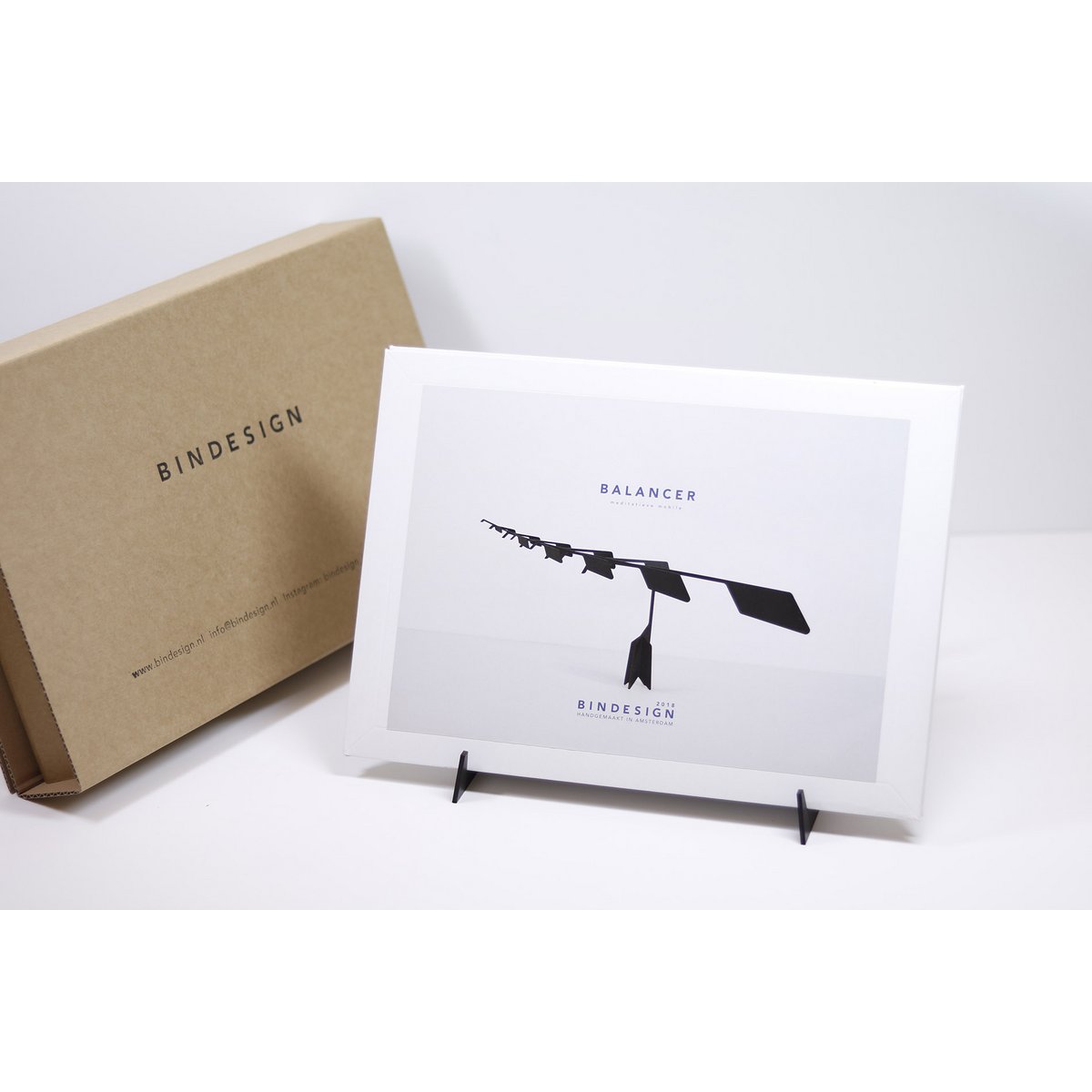 Weihnachtsgeschenk - Balancer hellbraun - meditatives Puzzle-Mobile
