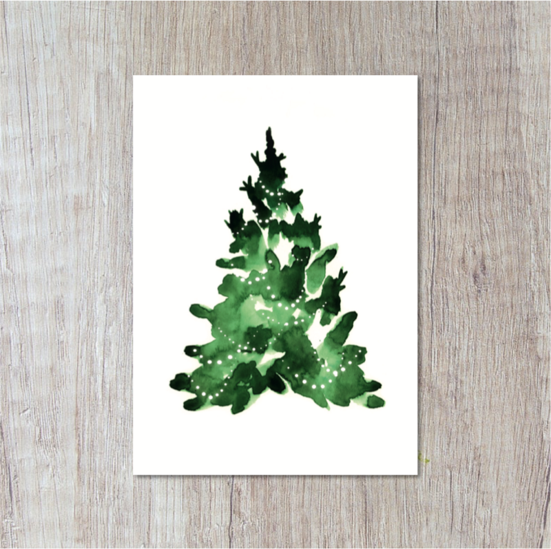 Postkarte | Weihnachtsbaum