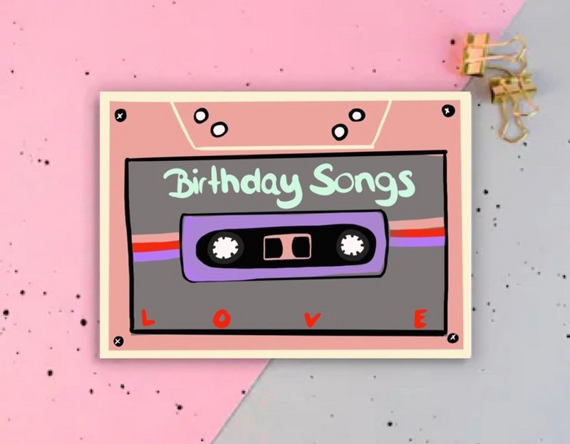 Kassette  Postkarte