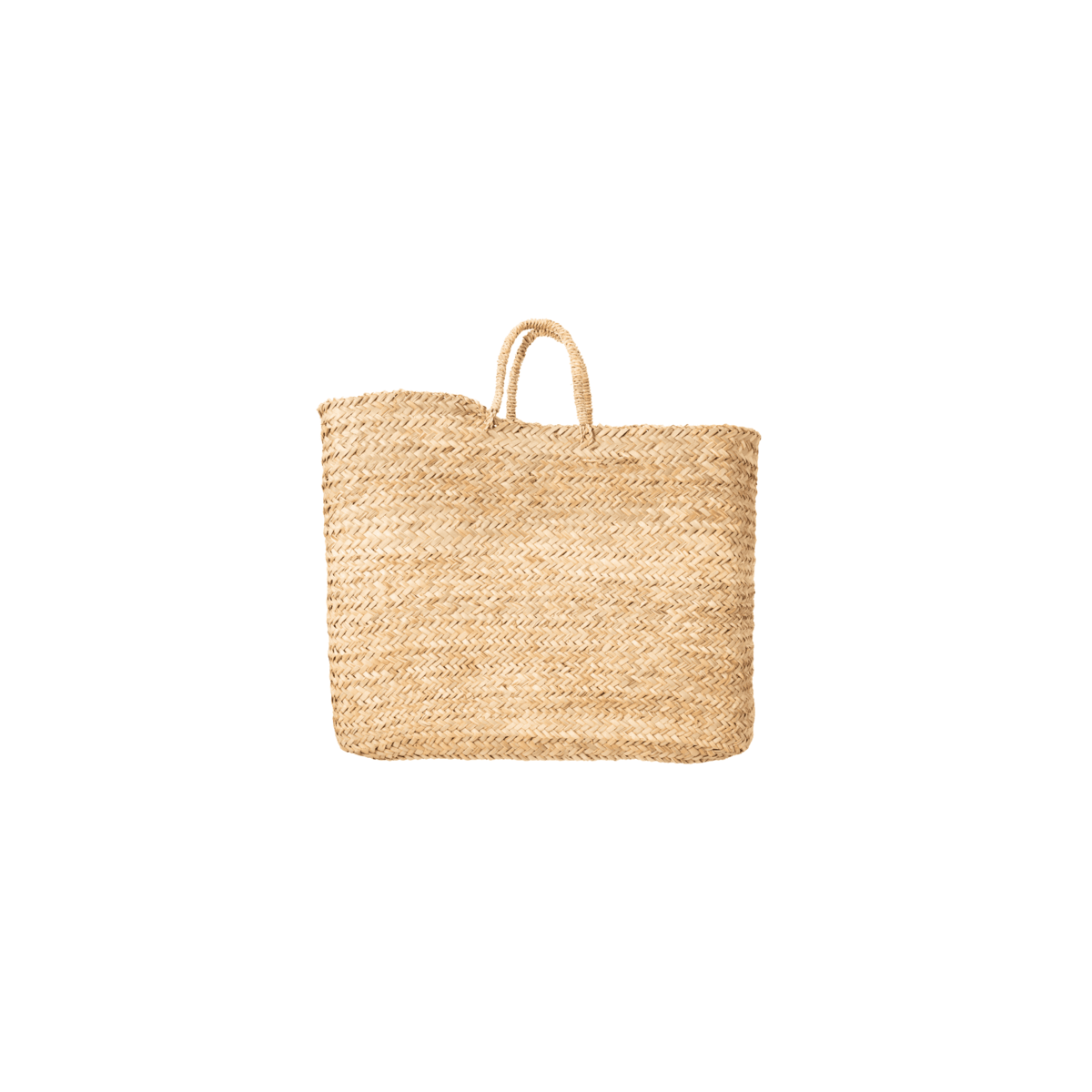 Cesta Capazo de mimbre con Asas, Bolso de palma artesanal. Bolso de esparto.