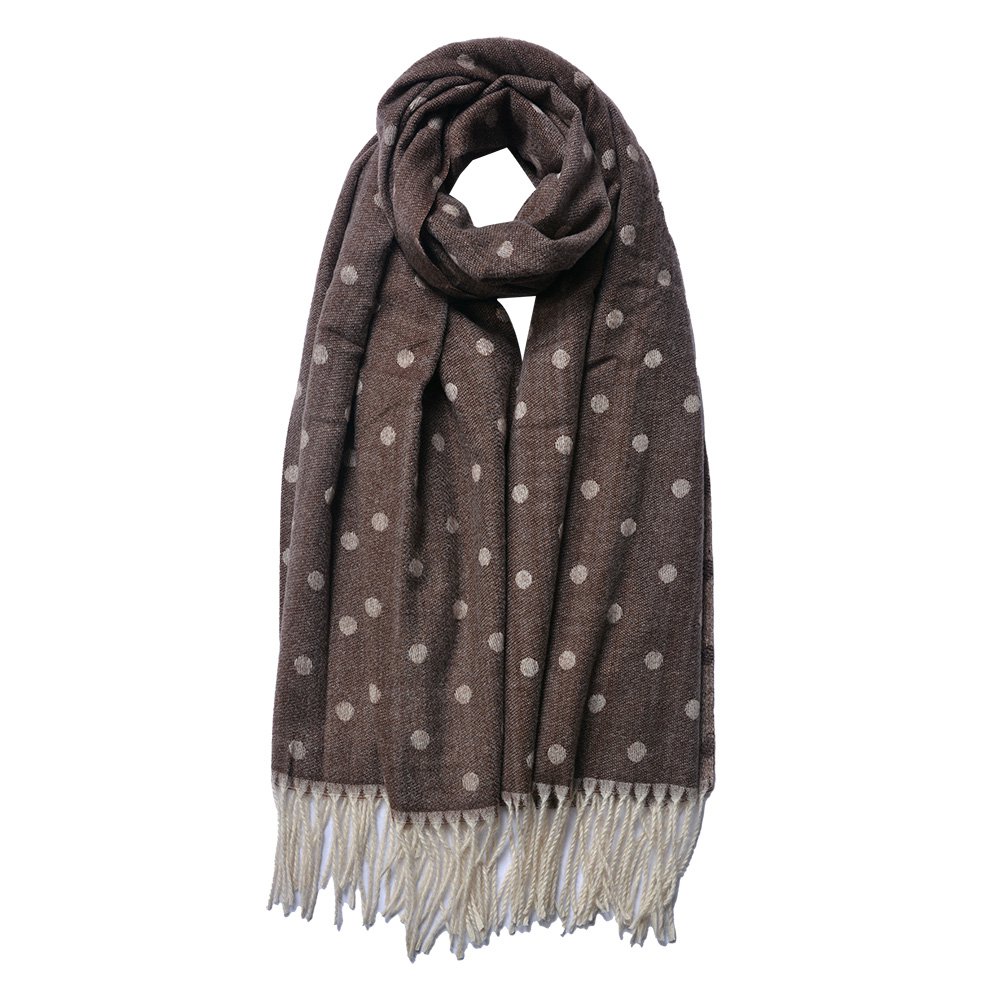 Schal 68x180 cm braun