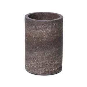 Titanium travertine vase/wine cooler Ø12x18cm