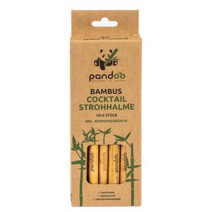 Plasticvrije rietjes van bamboe | 100% natuurlijk product | cocktail maat