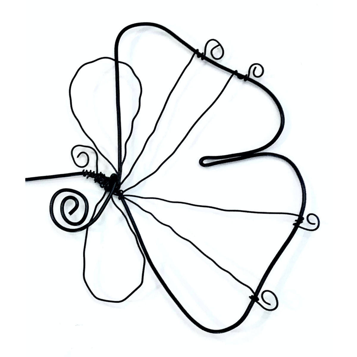 Ginkgo flower - "Love" - ​​Wire wall decoration