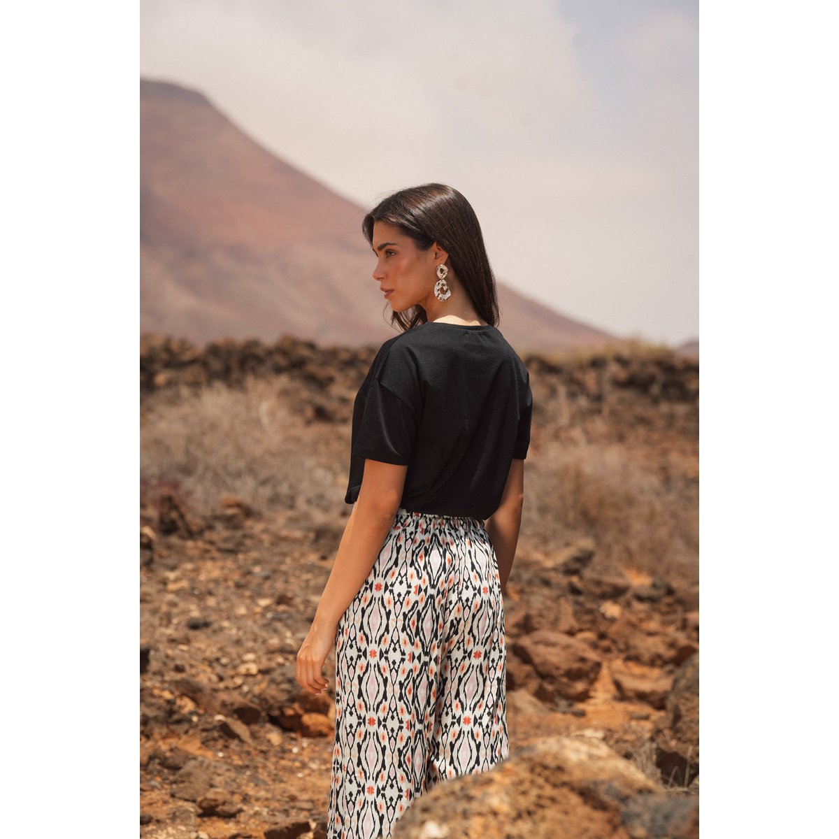 Calça Fluida Estampada
