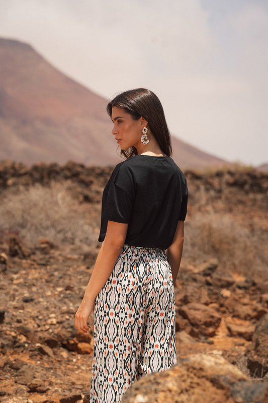 Calça Fluida Estampada