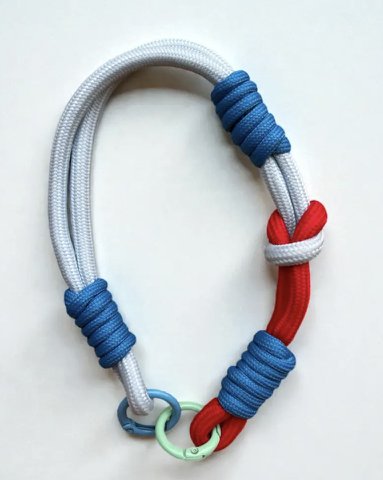 Sleutelhanger - gsm-bandje - rood blauw