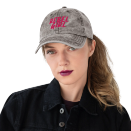 Gorra vintage REBEL GIRL Gorra vintage de sarga de algodón