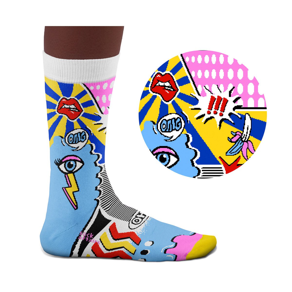 Skarpetki w stylu pop-art