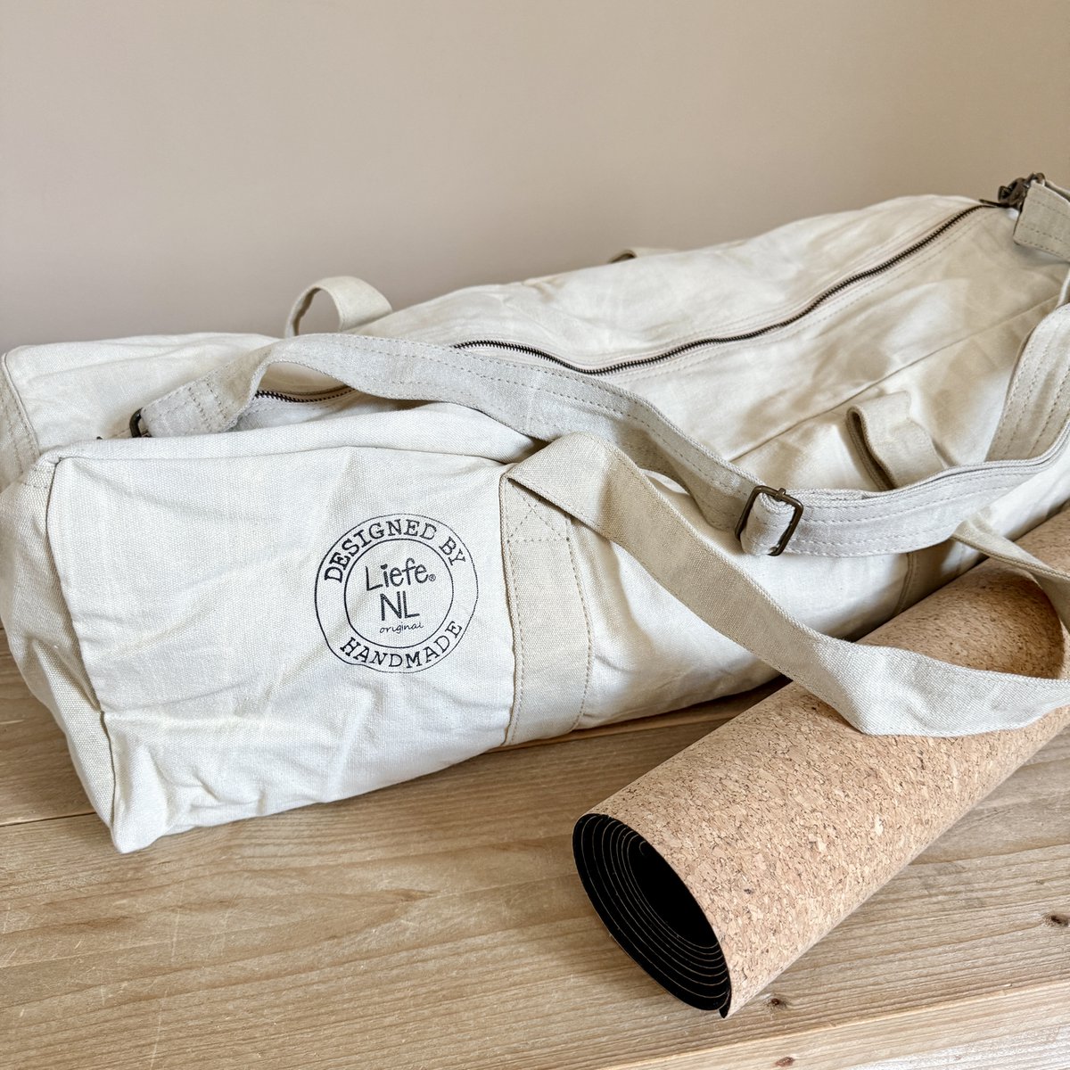 MultiBag blanco light canvas (travel, yoga, beachbag)