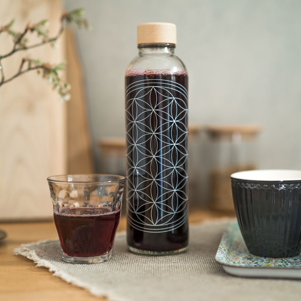 FLOWER OF LIFE 0.7 l glass bottle