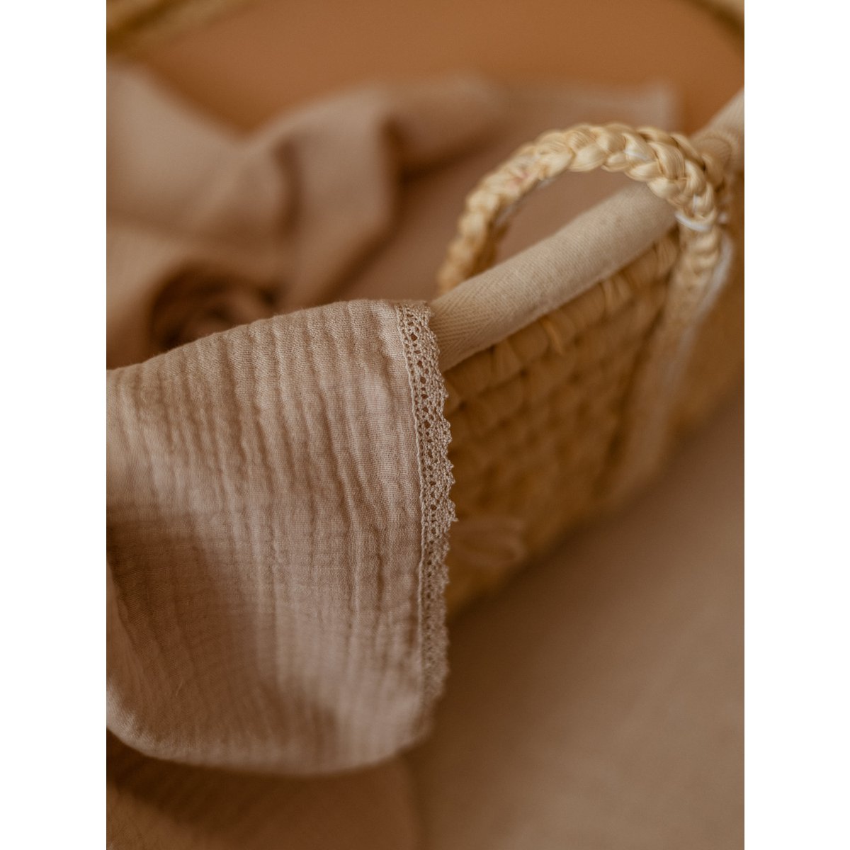 Baby Swaddle / Triple Layer Muslin - Beige