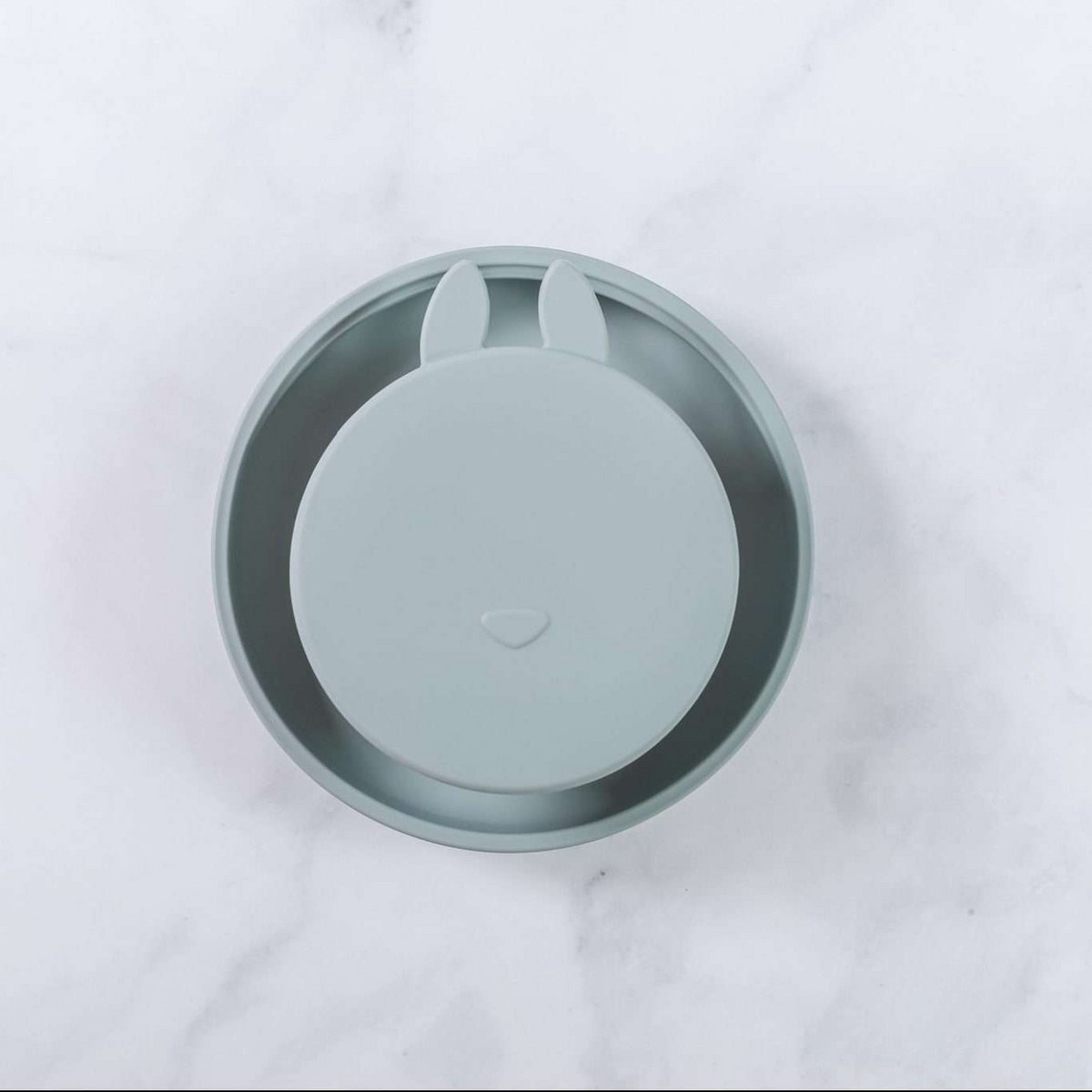 Conjunto Prato Silicone Com Ventosa Verde