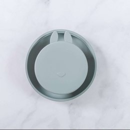 Conjunto Prato Silikone Com Ventosa Verde