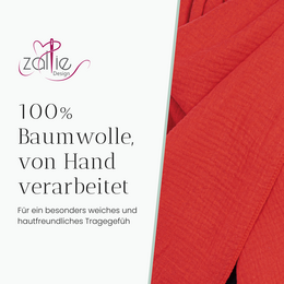 Halstuch aus Musselin Rot