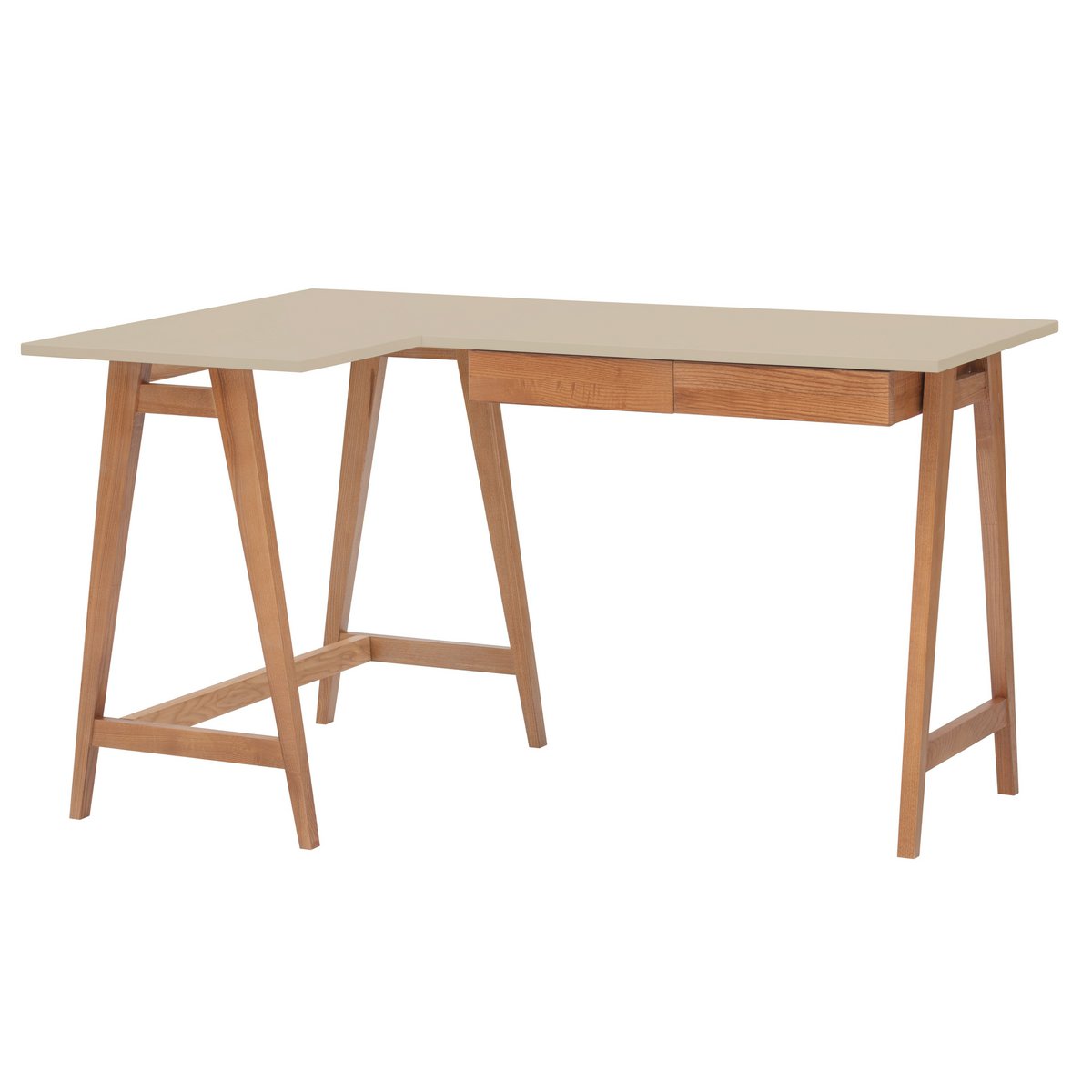 LUKA L-Shaped Desk Left/Right Handed 135x85cm