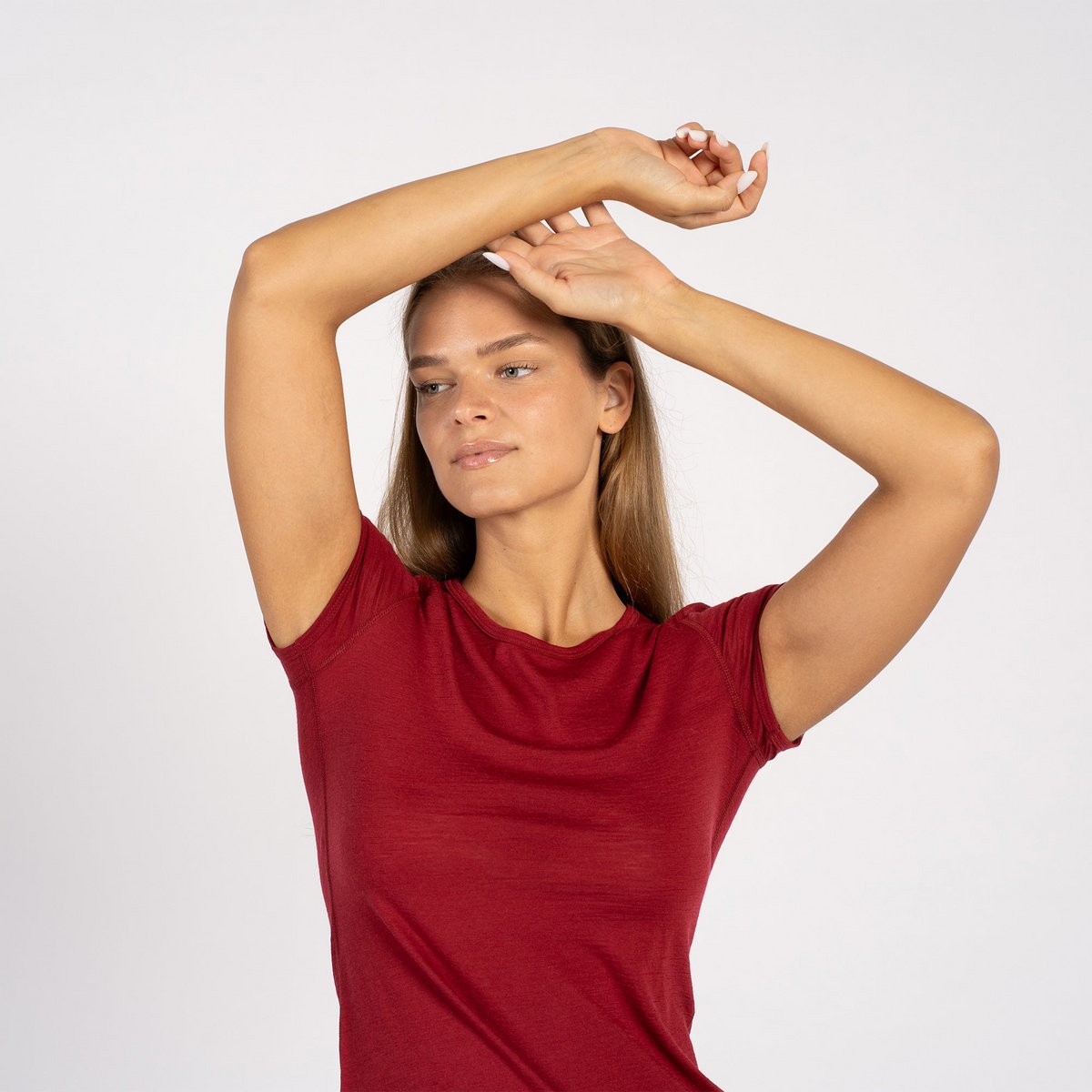 Maglia da donna Merino 160 a maniche corte Royal Cherry