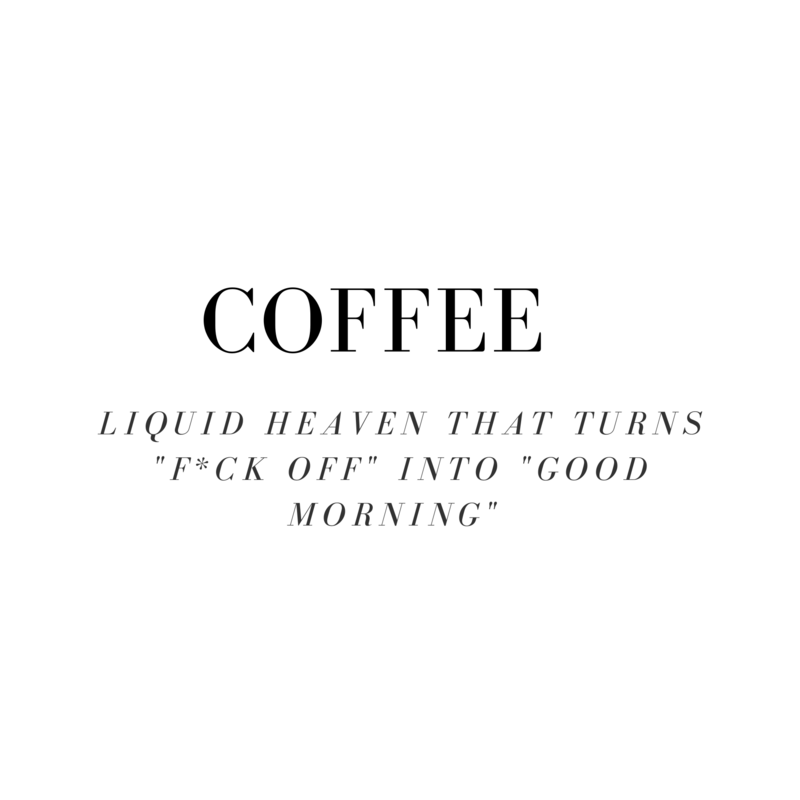 Flise med citat | kaffe
