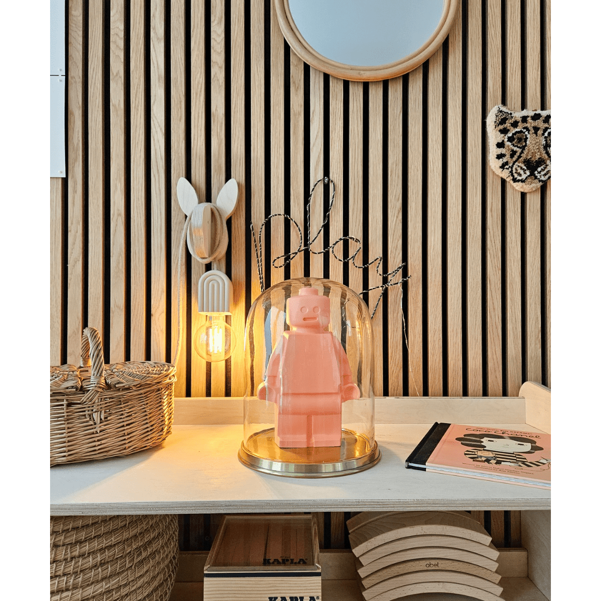 Lampada a sospensione arcobaleno beige