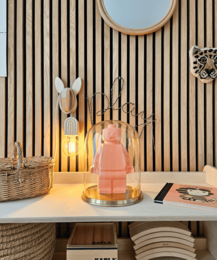 Lampada a sospensione arcobaleno beige