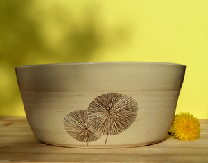 Ceramic dog bowl design large handmade