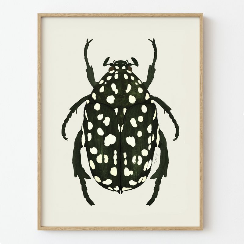 Grøn Beetle kunsttryk