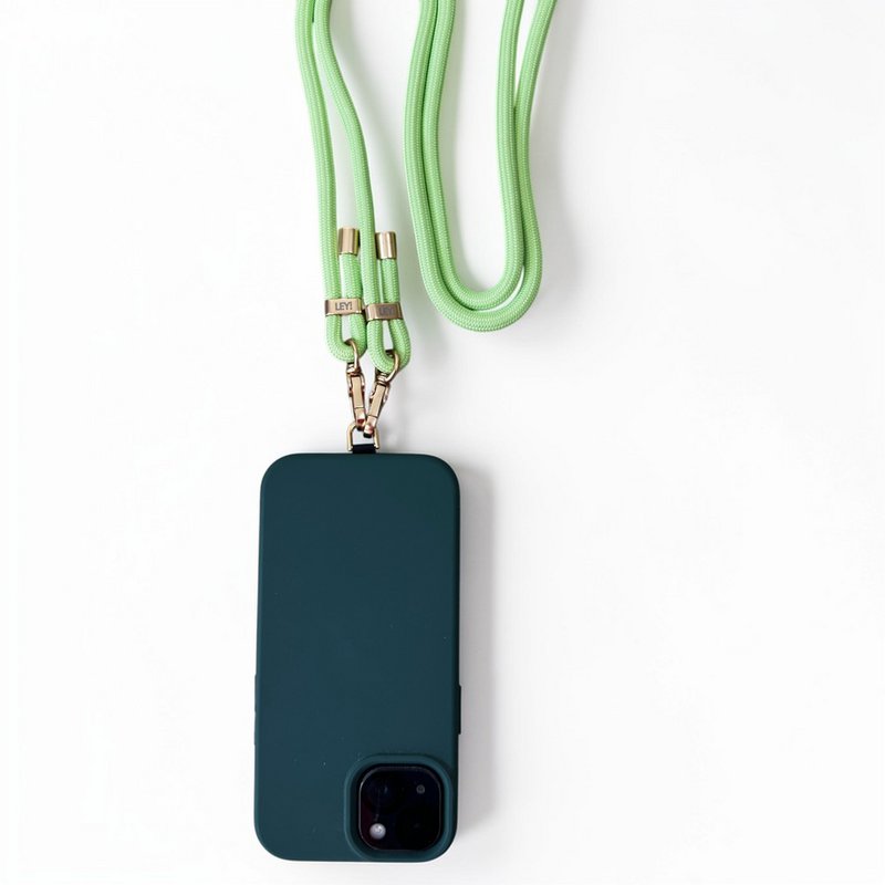 Mobile phone chain - pastel green MESSE