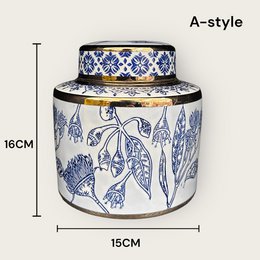 Blue and White  Porcelain Flower Vase (For Kitchen Home)