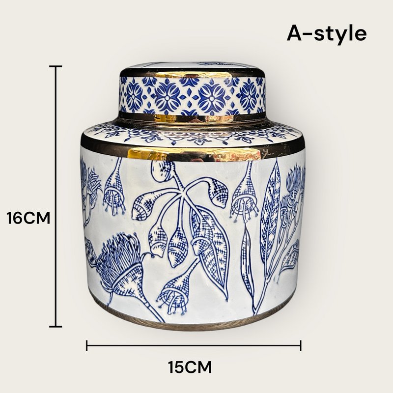 Blue and White  Porcelain Flower Vase (For Kitchen Home)