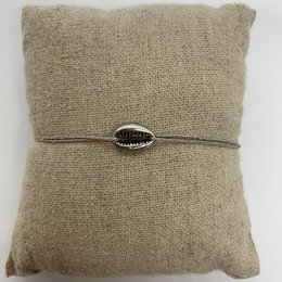 Lille Silver Shell armbånd