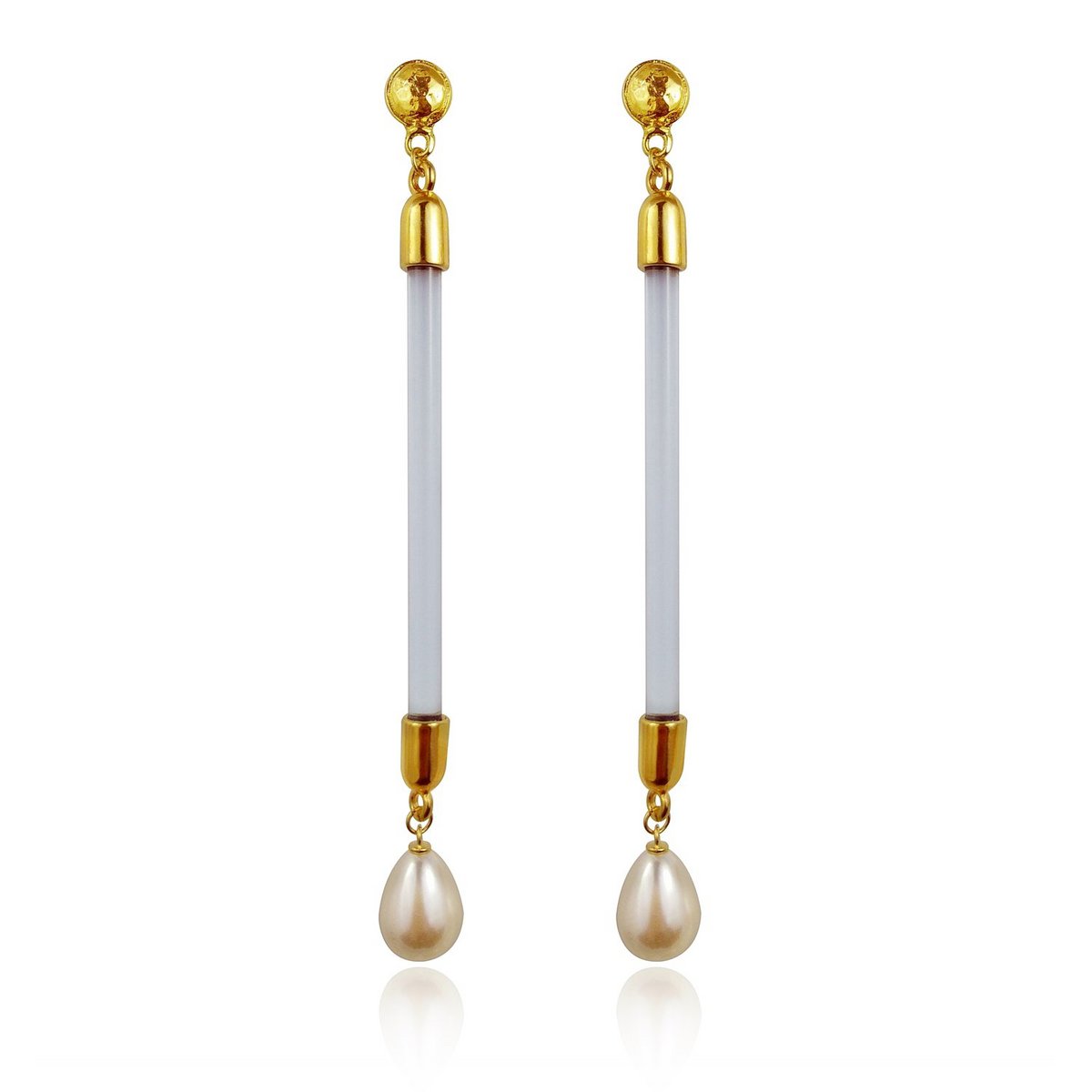 IBIZA BLUE GOLD EARRINGS