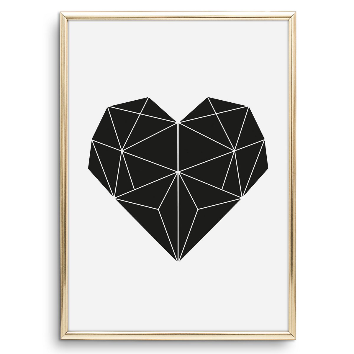Poster: Geometrisches Herz
