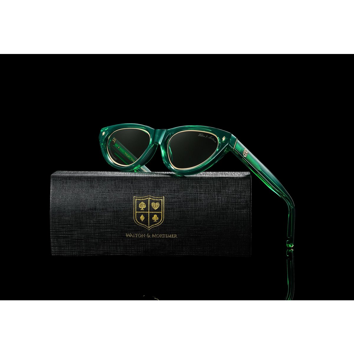 Walton & Mortimer nr. 21 “Enkeproducenten” Poison Green Limited Edition solbriller