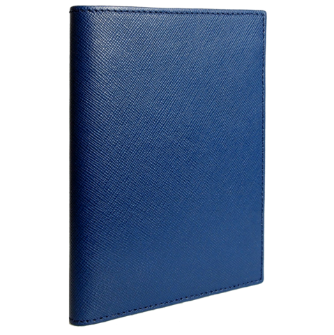 Saffiano Passport Sleeve Blue
